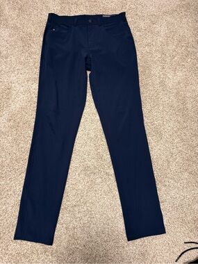Men's Mizzen + Main Navy Performance Pants / 32x34